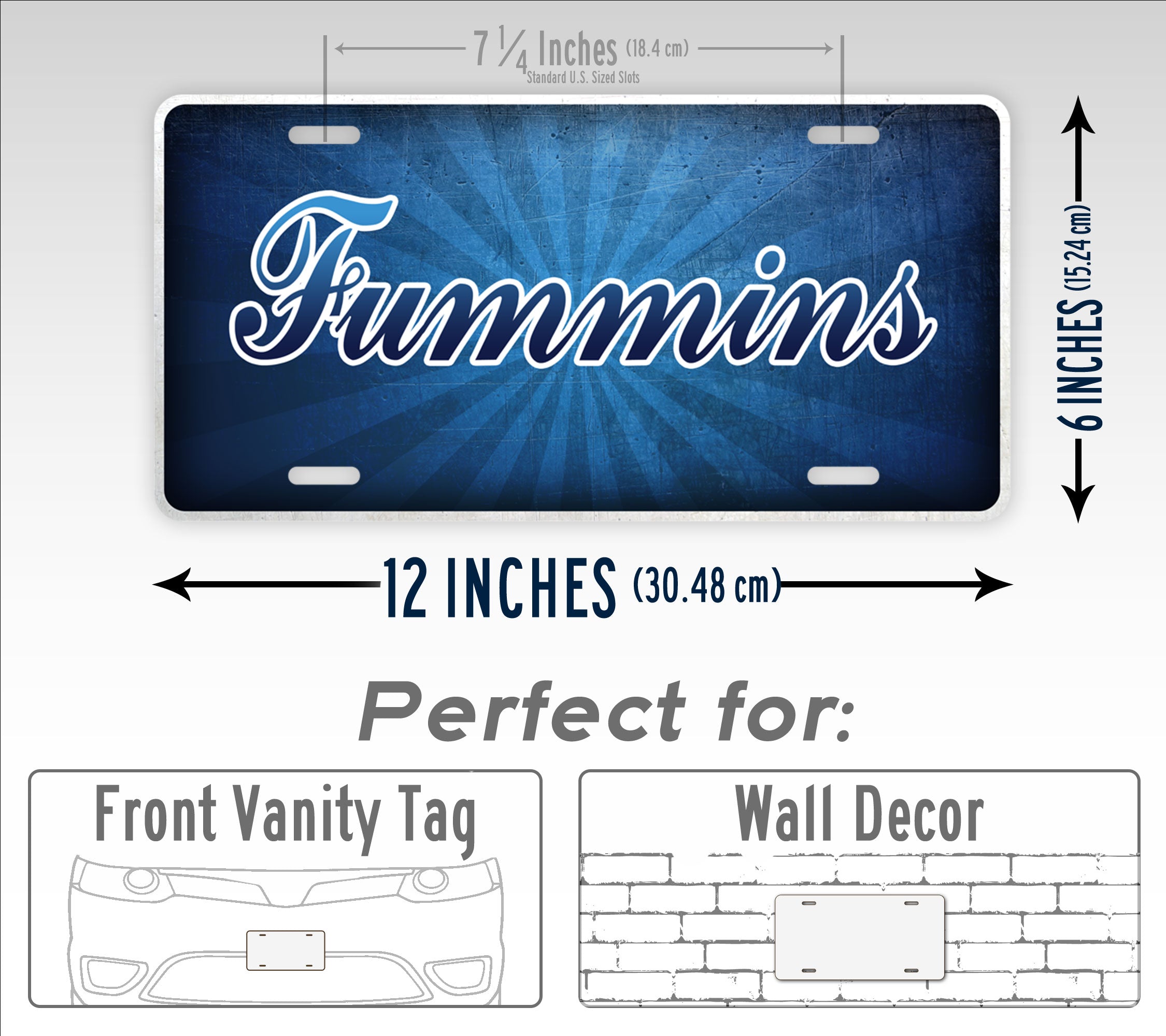 Fummins Diesel Truck License Plate