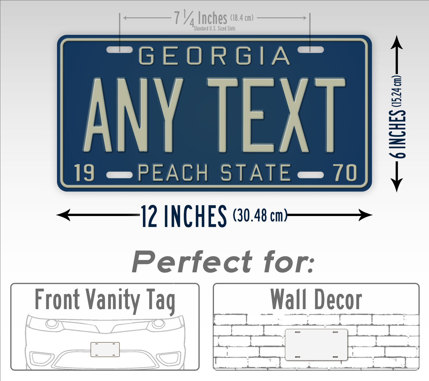 Personalized Antique 1970 Georgia State License Plate