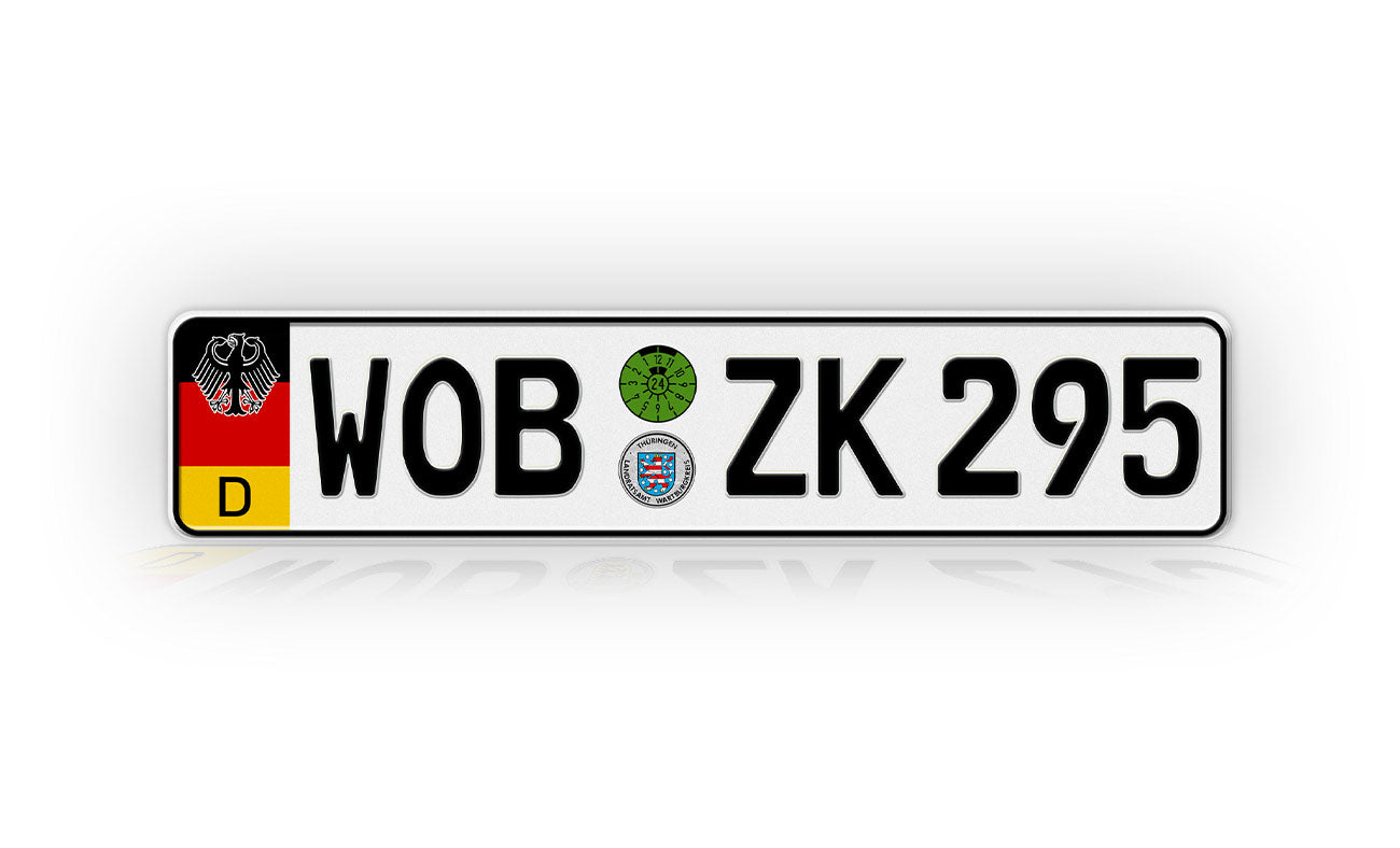 Personalized European German Style License Plate