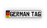 Personalized European German Style License Plate