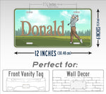Personalized Golf Name Customized License Plate