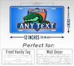 Personalized Florida Gator Custom License Plate