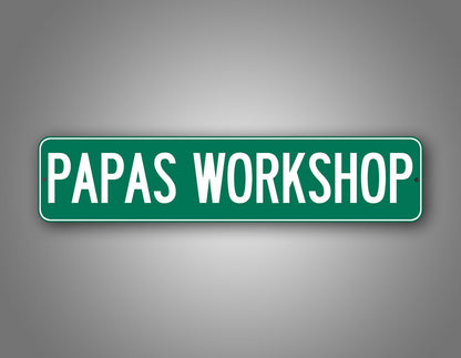 Papa's Workshop Sign