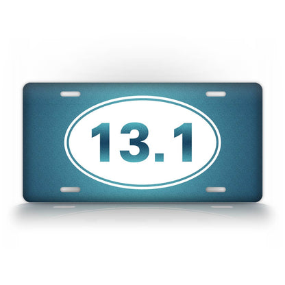 13.1 Half Marathon Runner License Plate