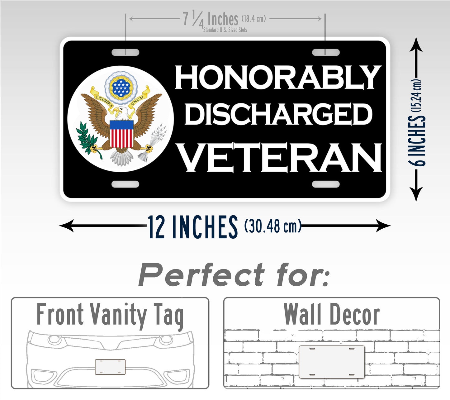 Honorably Discharged Veteran License Plate