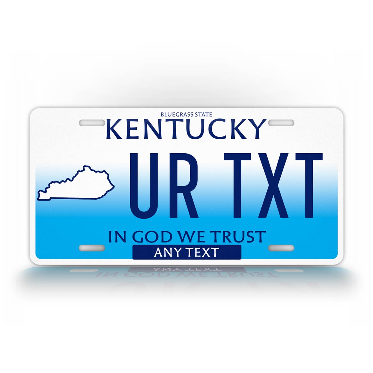 Custom Kentucky In God We Trust Personalized License Plate