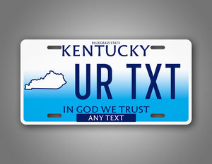 Custom Kentucky In God We Trust Personalized License Plate