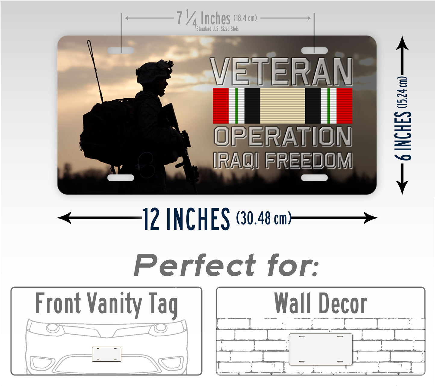 Operation Iraqi Freedom Veteran License Plate