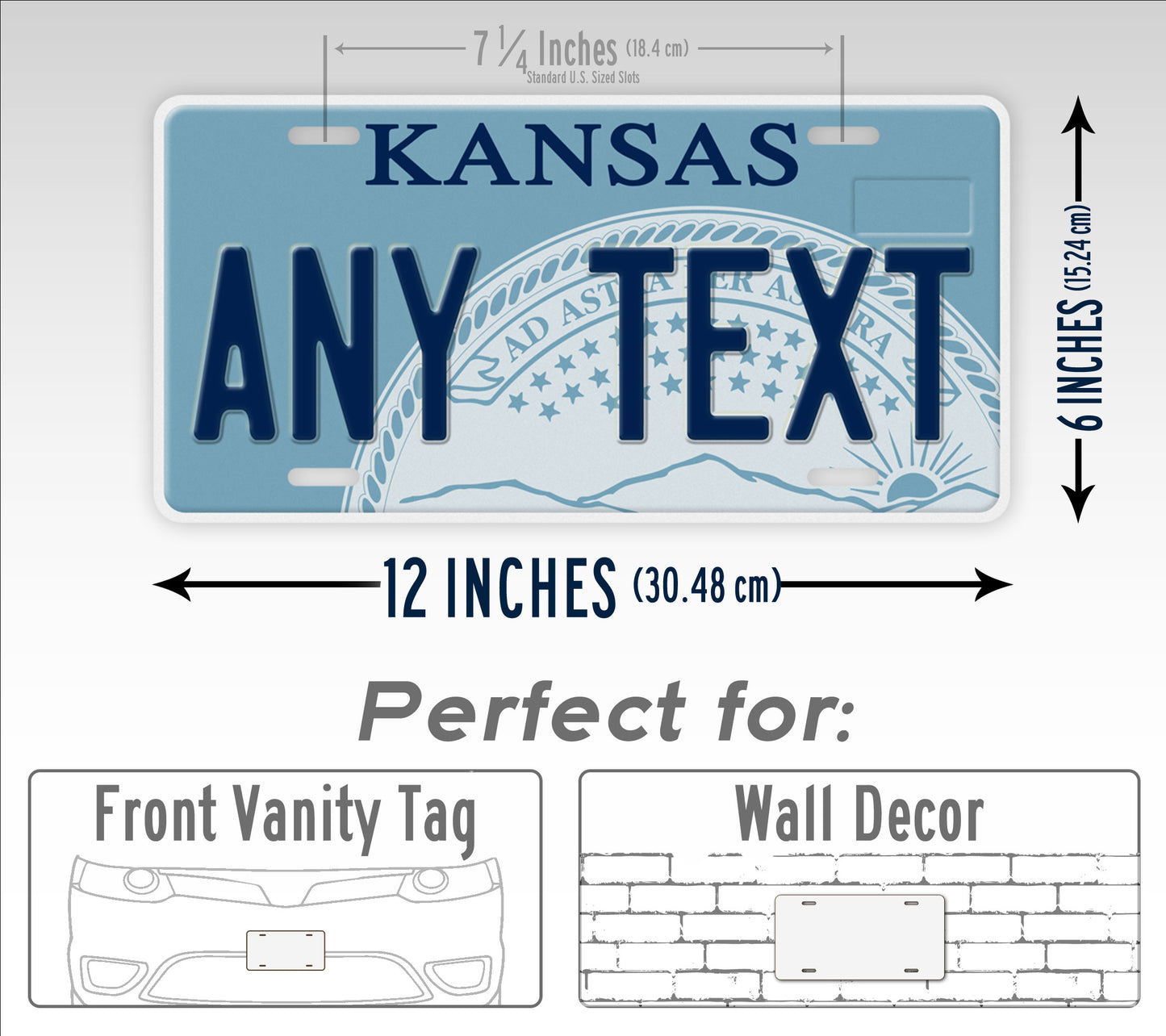 Personalized Kansas State Custom License Plate