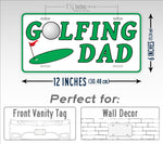 Golfing Dad License Plate