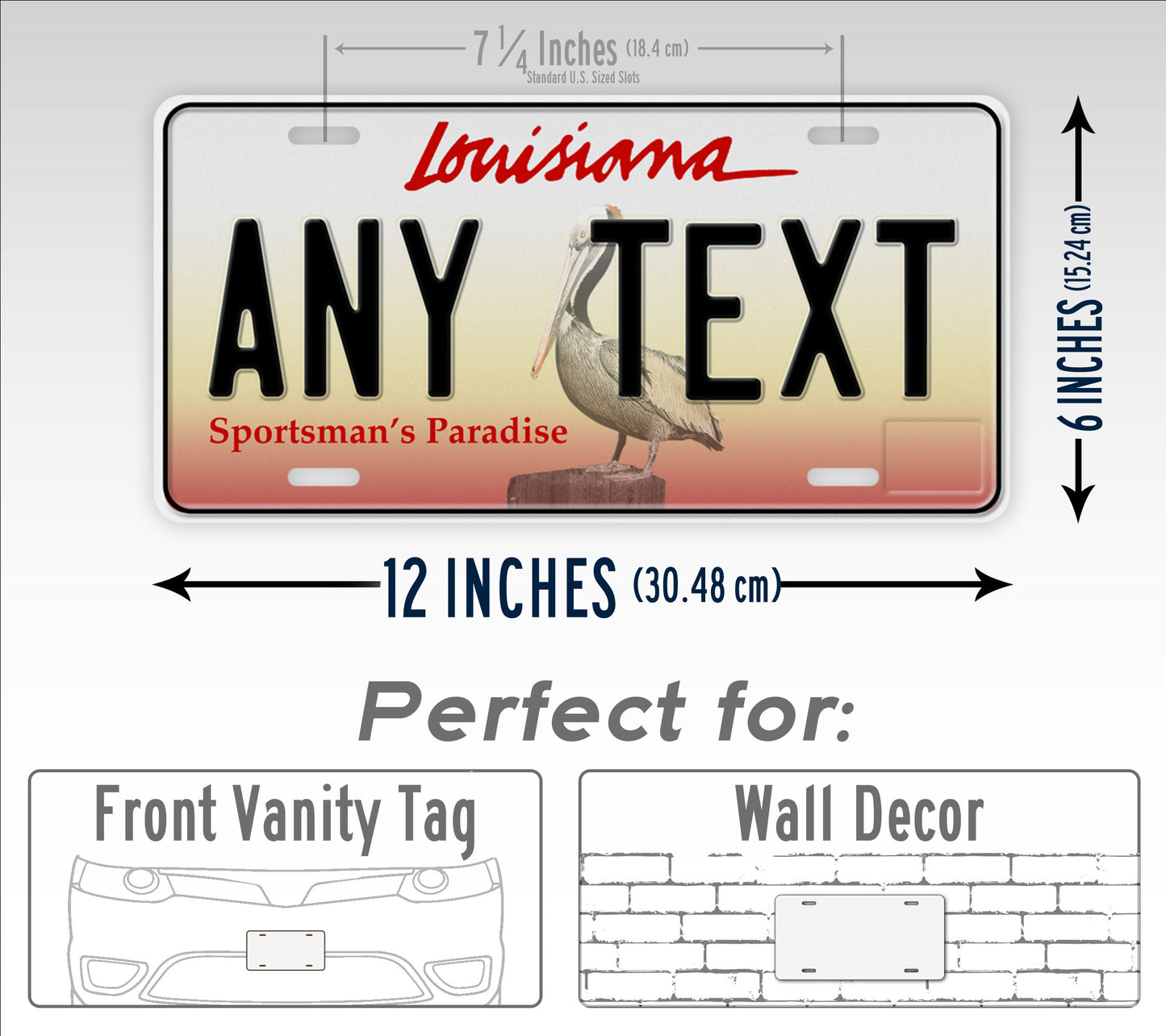 Personalized Louisiana State Custom License Plate