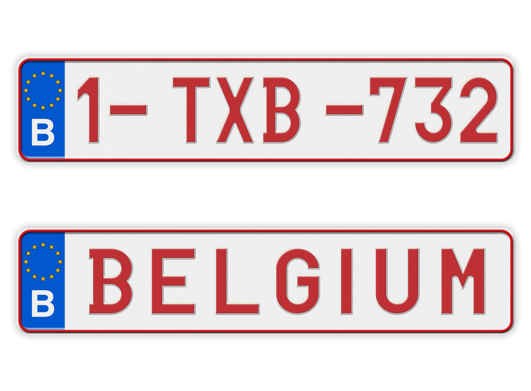 Personalized Belgium European Style License Plate – SignsAndTagsOnline