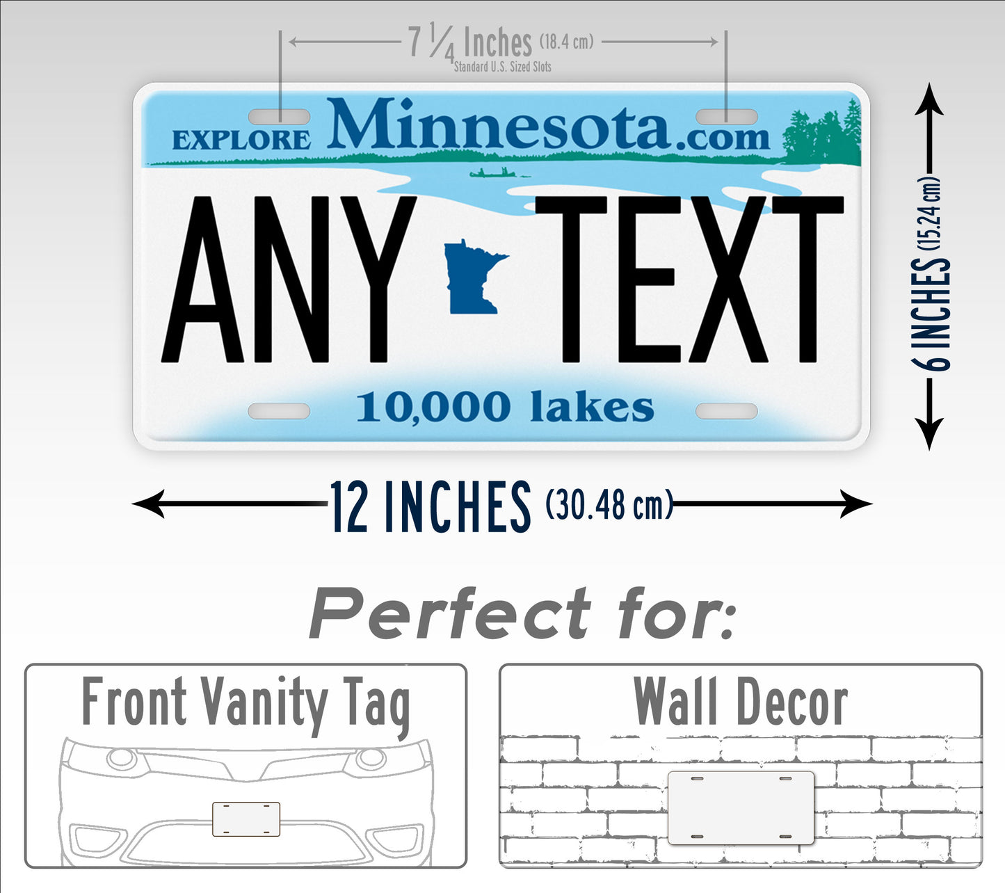 Personalized Minnesota State Custom License Plate