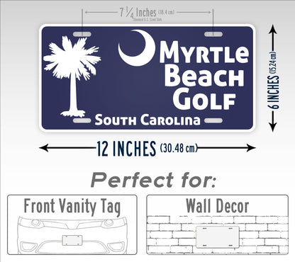 Myrtle Beach Golf License Plate South Carolina