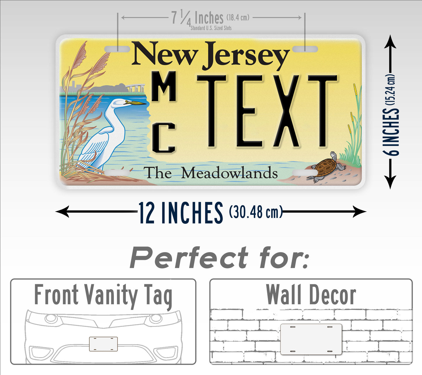 Personalized New Jersey Meadowlands Custom License Plate