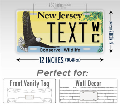 Personalized New Jersey Conserve Wildlife Custom License Plate