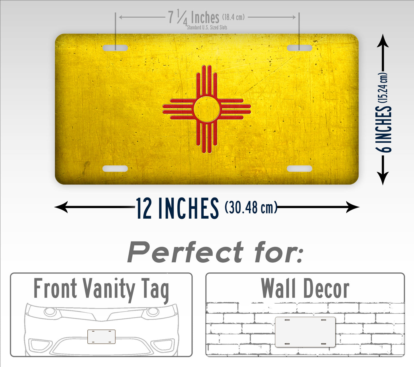 New Mexico State Flag License Plate