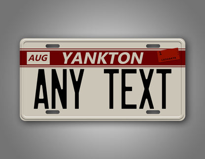 Novelty North Yankton Custom 6x12 License Plate