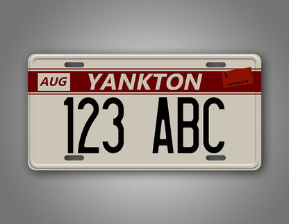 Novelty North Yankton Custom 6x12 License Plate