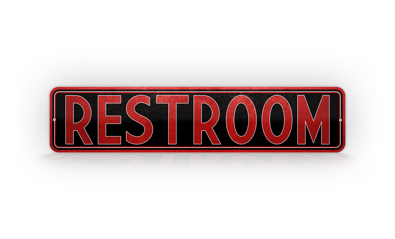 Retro Style Restroom Sign – SignsAndTagsOnline