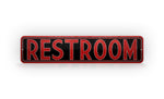 Retro Style Restroom Sign