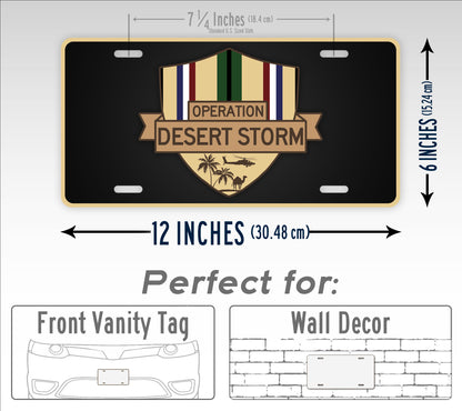 Operation Desert Storm Veteran License Plate