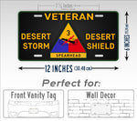 3rd Armored Division Veteran Operation Desert Storm/Shield License Plate