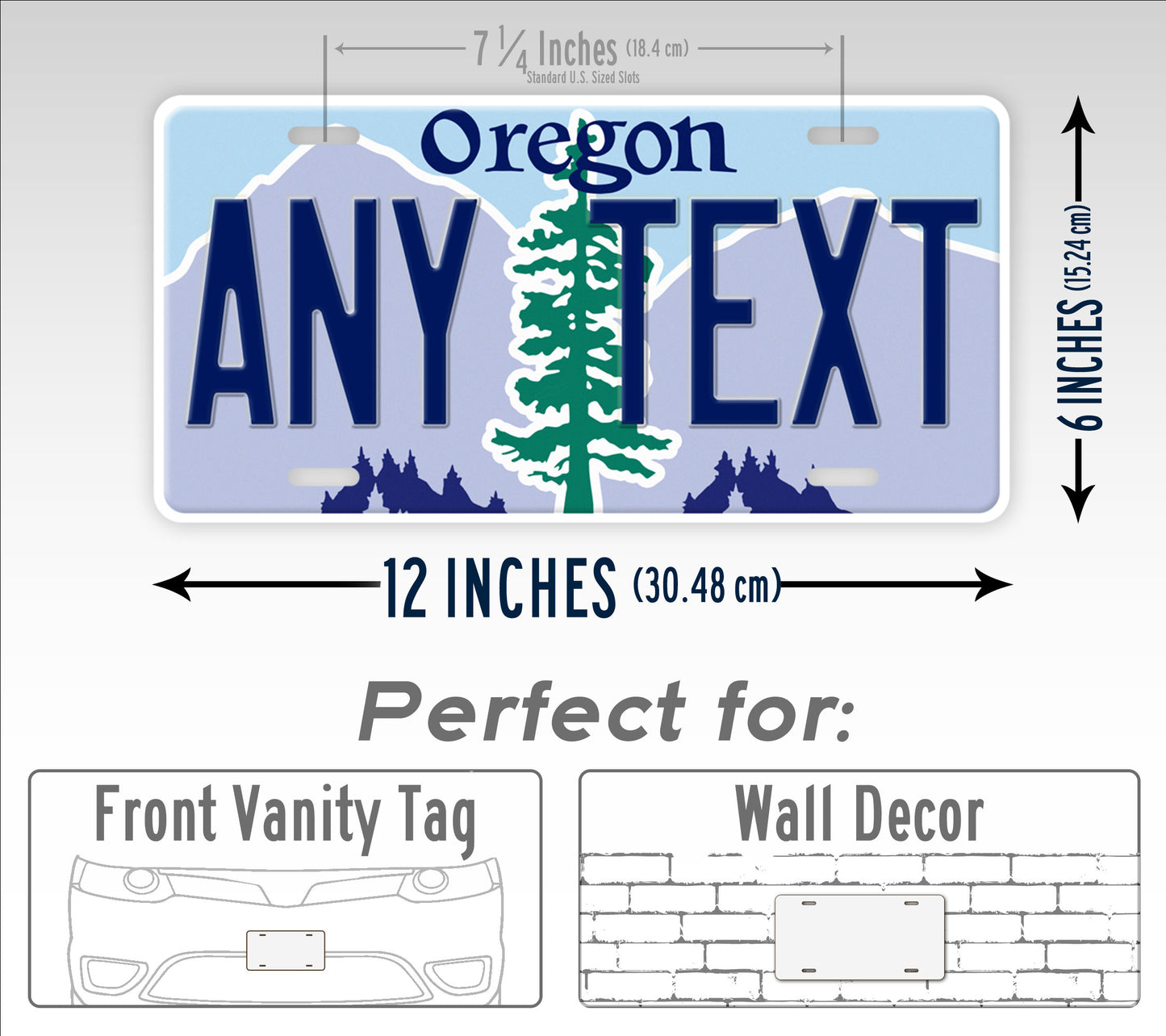 Personalized Oregon State Custom License Plate