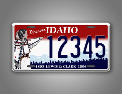 Custom Idaho Lewis And Clark Discover 1803 1806 Personalized License Plate