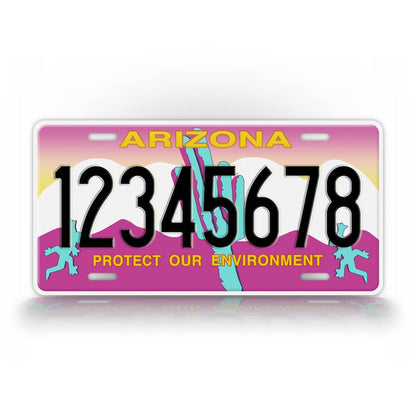 Novelty Arizona Protect Our Environment 6x12 License Plate