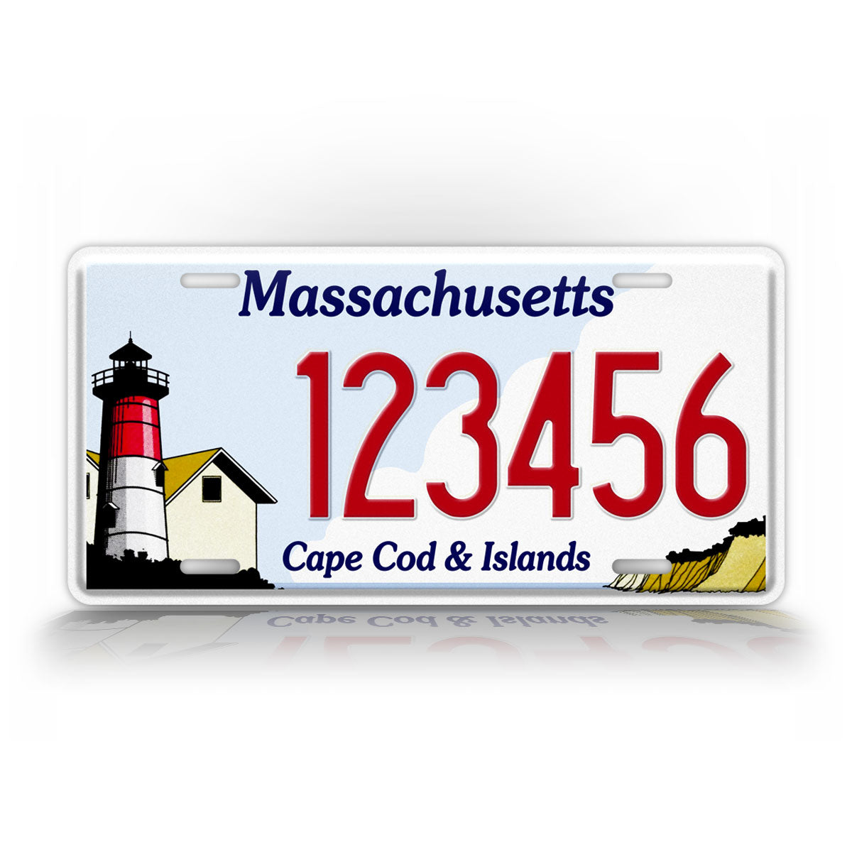 Custom Massachusetts Cape Cod & Islands Personalized License Plate