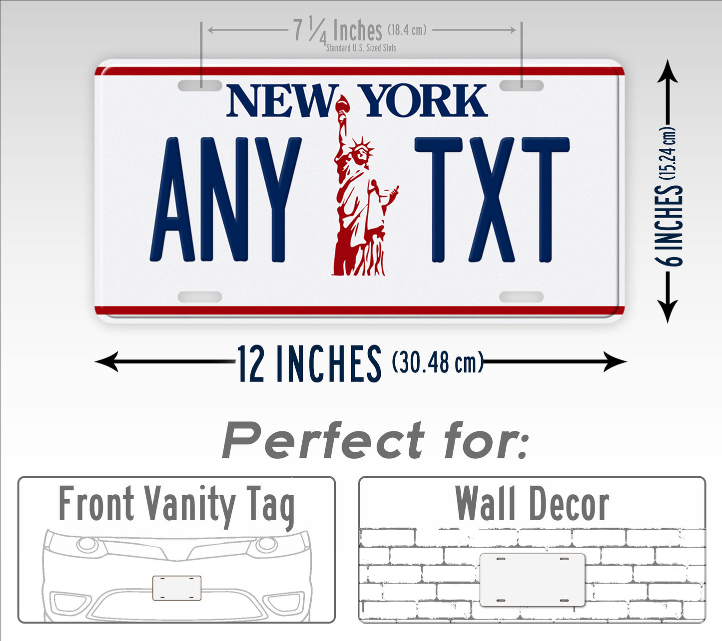 New York Statue of Liberty License Plate