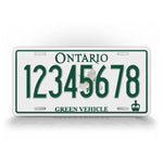 Custom Ontario Green Vehicle Personalized License Plate