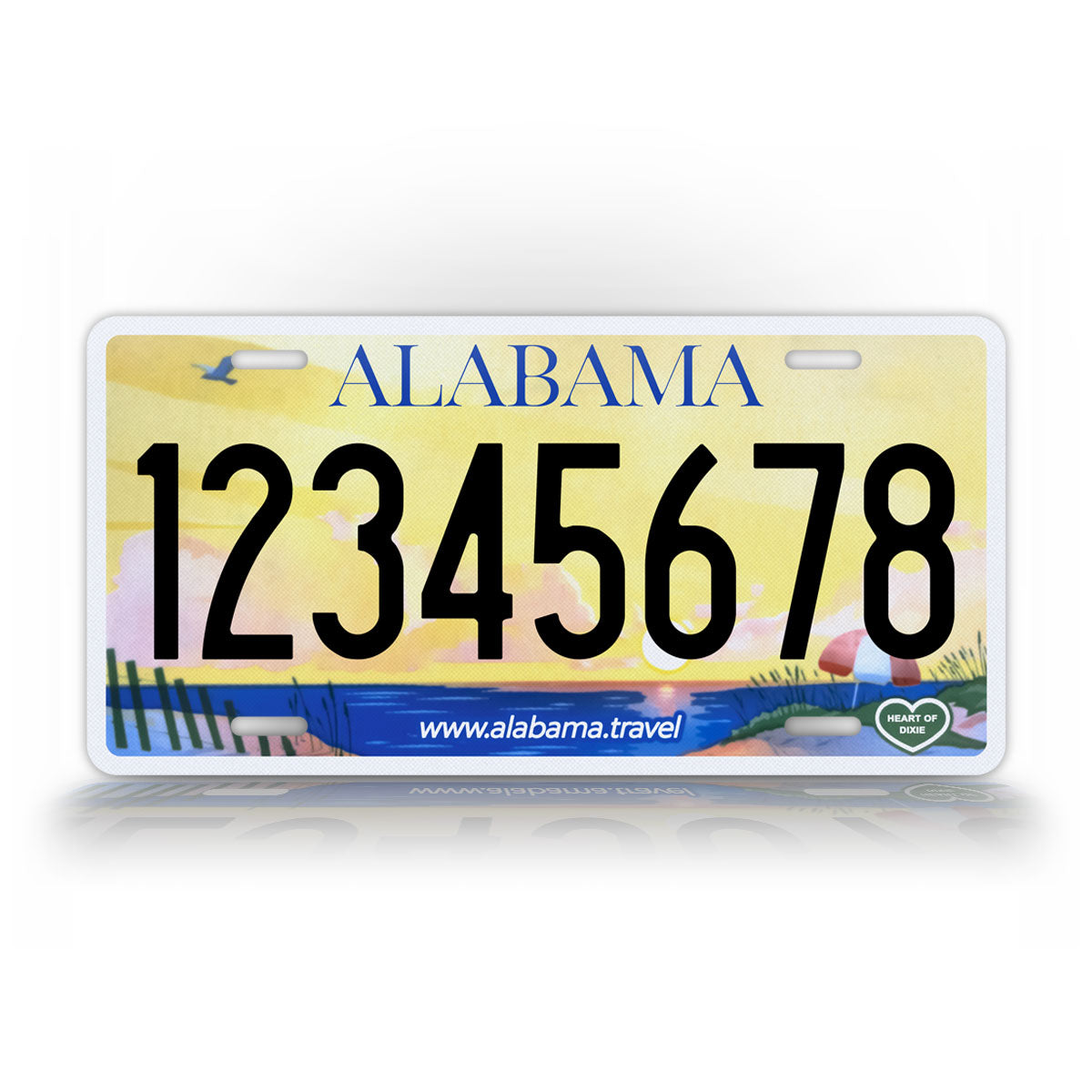 Personalized Alabama Travel Novelty License Plate