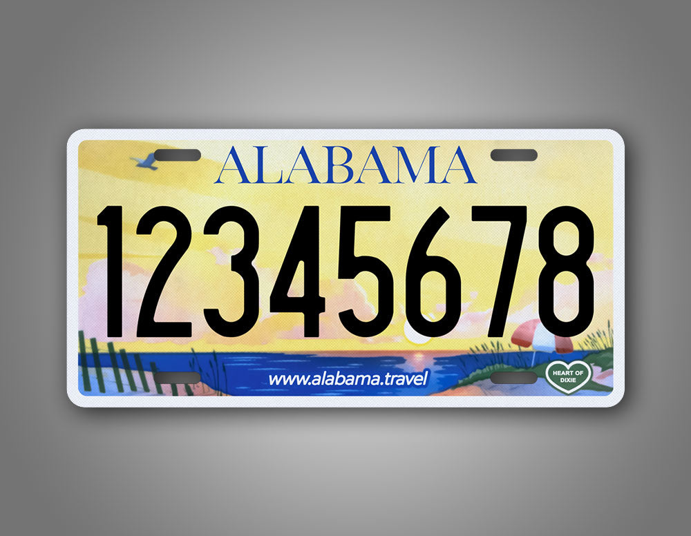 Personalized Alabama Travel Novelty License Plate