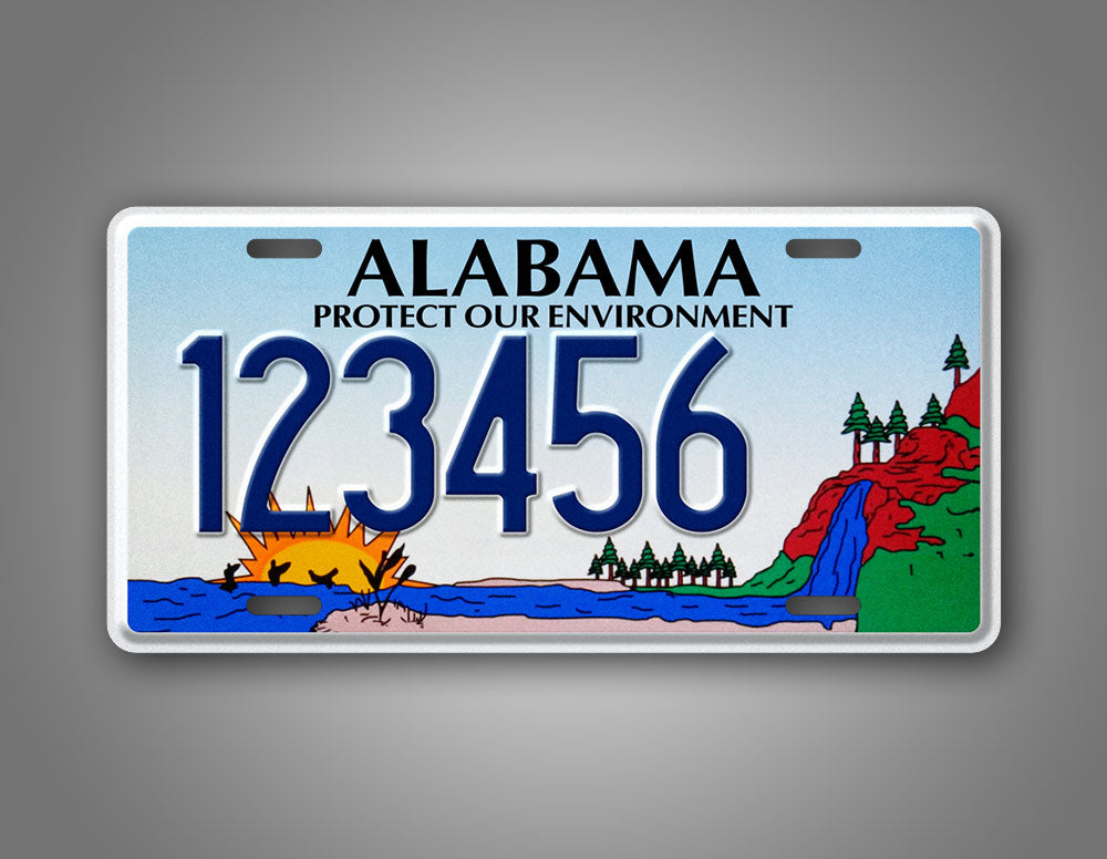 Custom Alabama Protect Our Environment Personalized License Plate