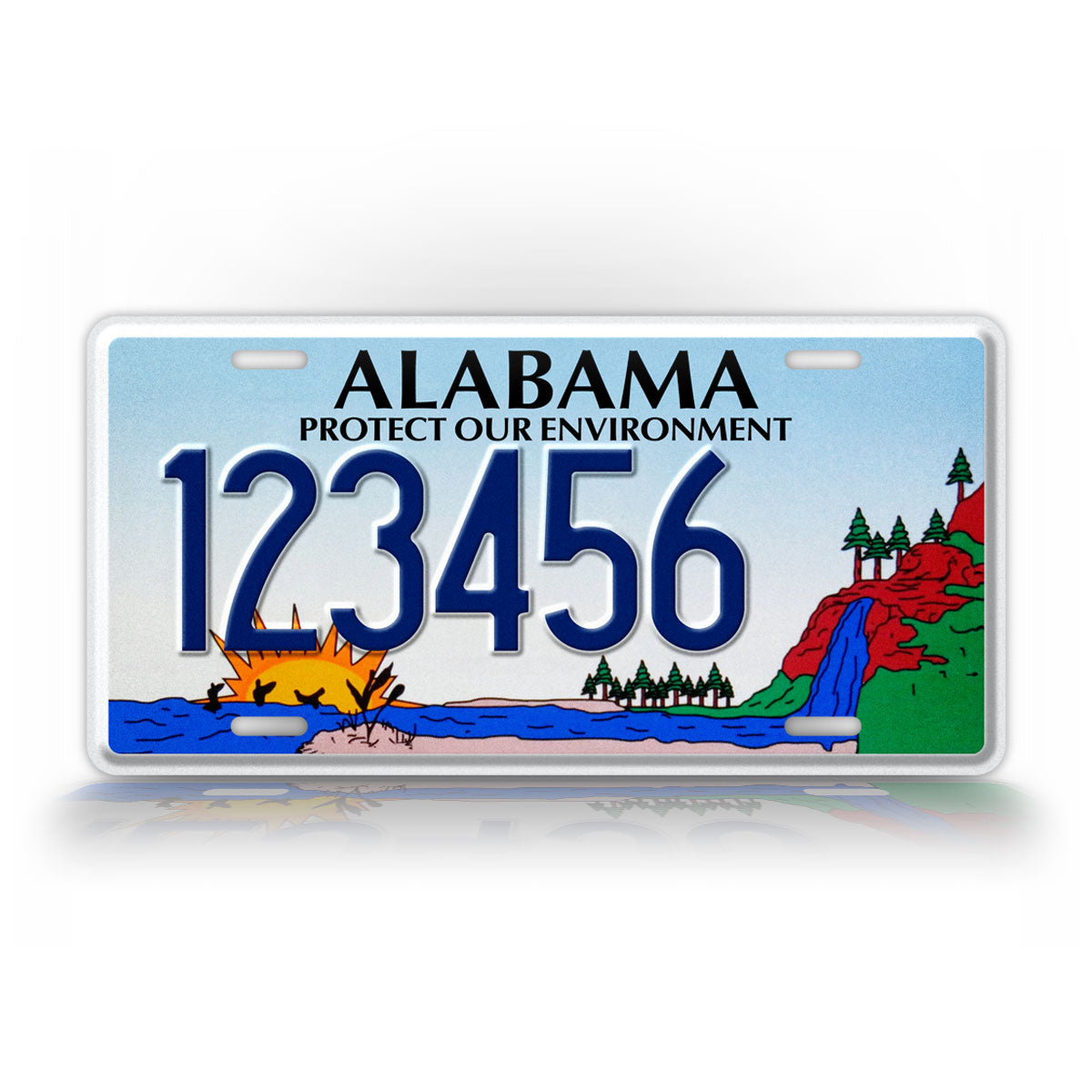 Custom Alabama Protect Our Environment Personalized License Plate