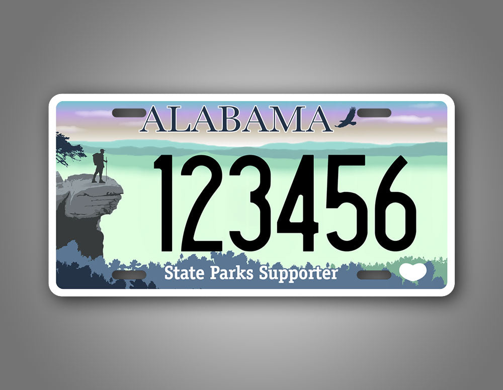 Custom Alabama State Parks Supporter Personalized License Plate