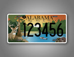 Custom Alabama Wildlife Personalized License Plate
