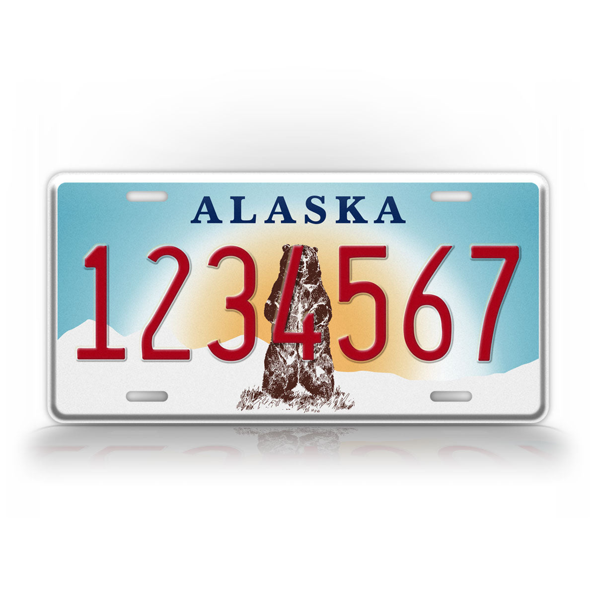 Personalized Optional Alaska State Custom License Plate