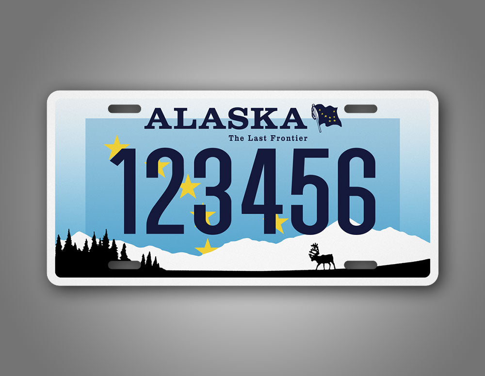 Custom Alaska Caribou Personalized License Plate