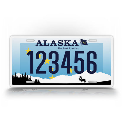 Custom Alaska Caribou Personalized License Plate