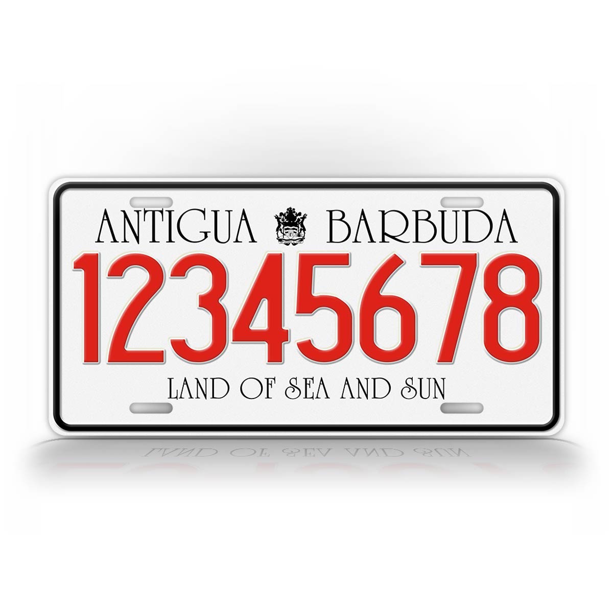 Custom Antigua Barbuda Caribbian Islands Personalized license Plate