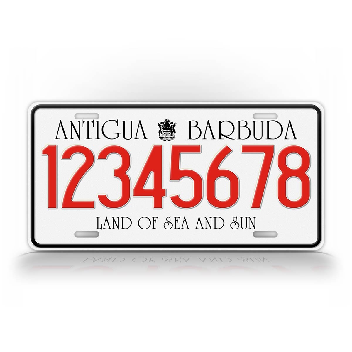 Custom Antigua Barbuda Caribbean Islands license Plate