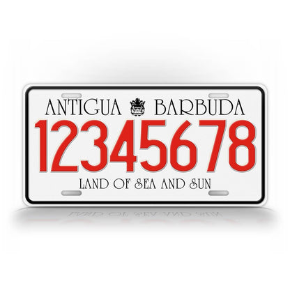 Custom Antigua Barbuda Caribbian Islands Personalized license Plate