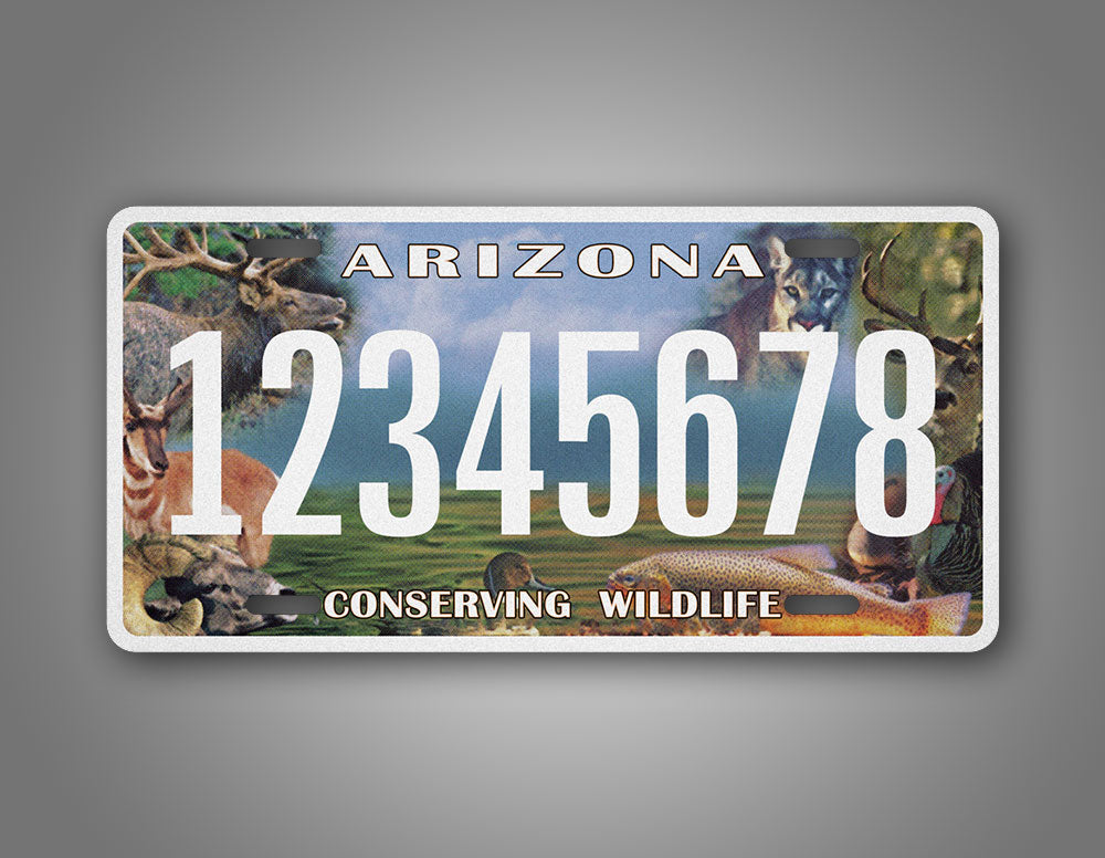 Custom Arizona Conserve Wildlife Custom Novelty Personalized License Plate