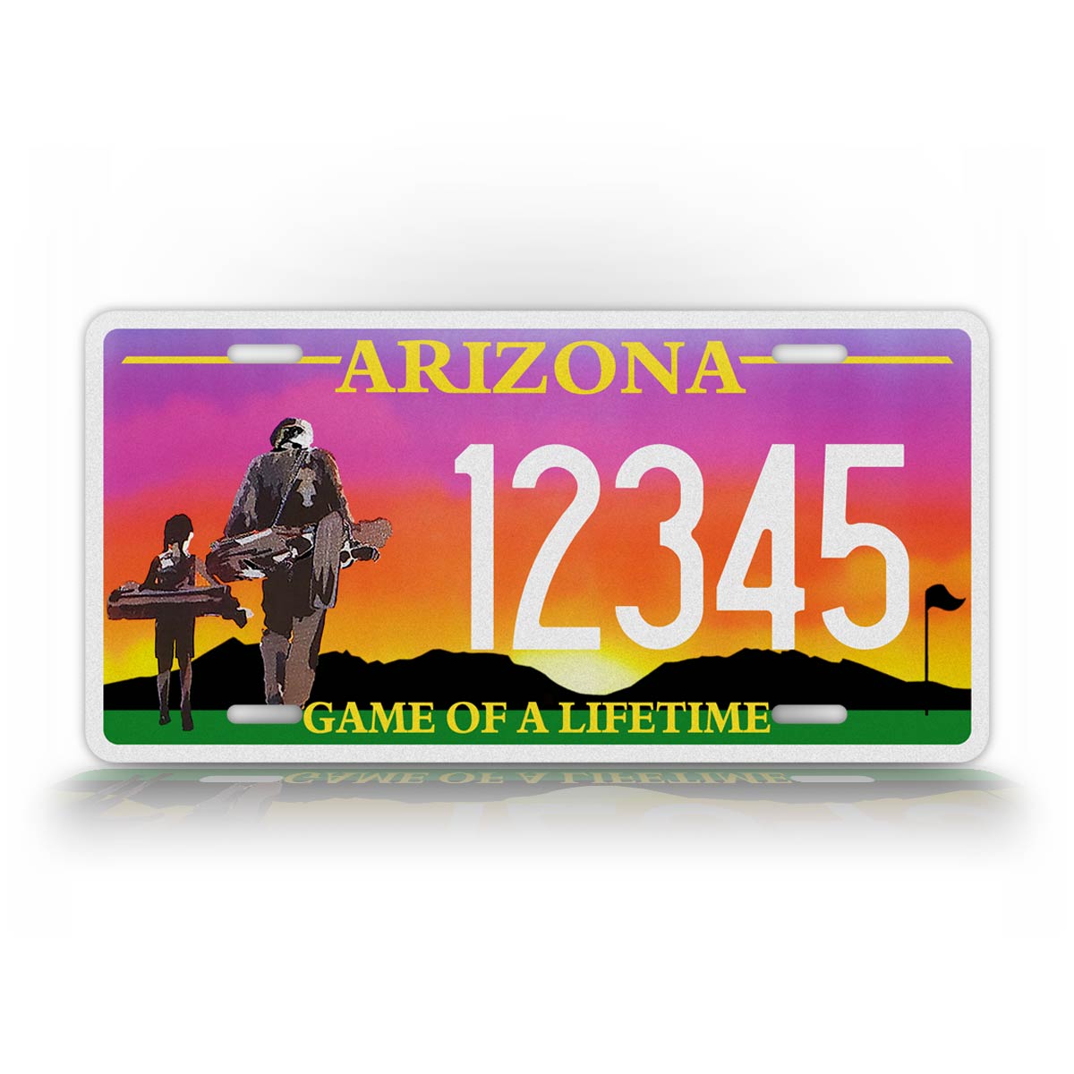 Arizona Game Of A Lifetime Golfing License Plate