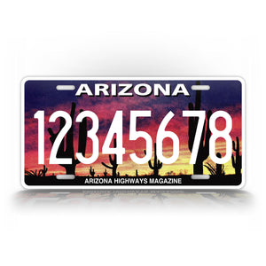 Custom Arizona Highways Magazine Personalized License Plate