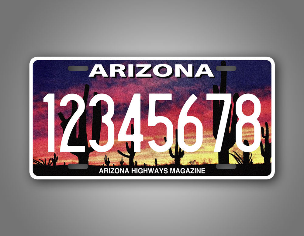 Custom Arizona Highways Magazine Personalized License Plate