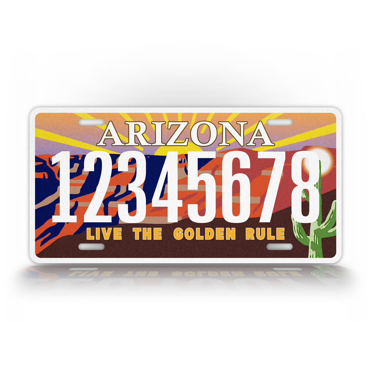 Custom Arizona Live The Golden Rule Personalized License Plate